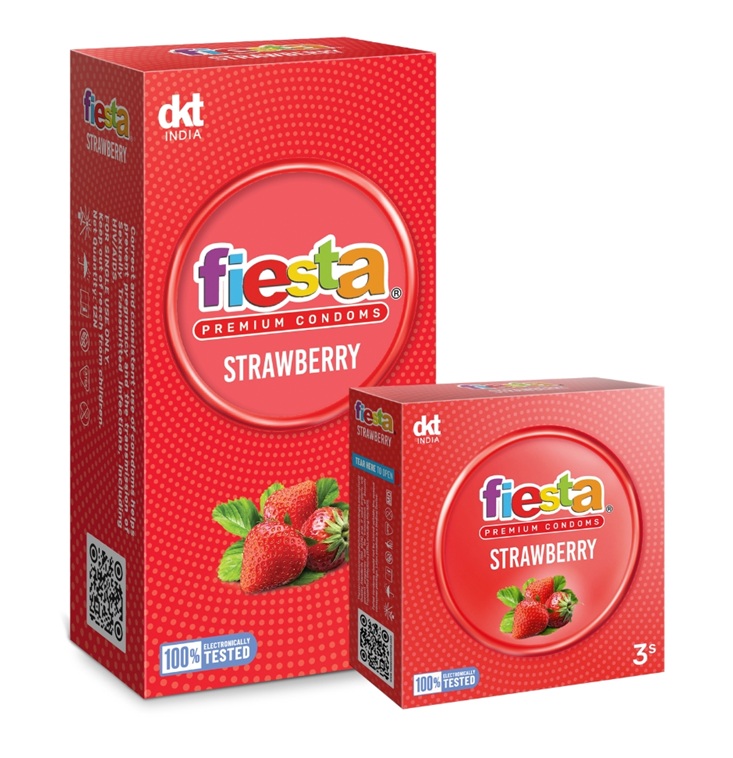 Fiesta Strawberry Premium Condoms